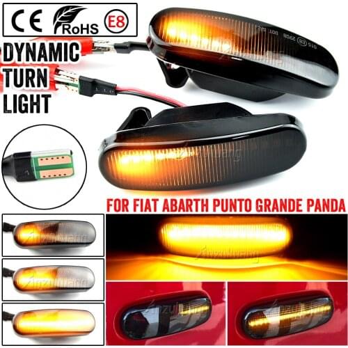 Dynamic LED Side Marker Light Sequential Lamp For Fiat Panda MK2 Mk3 Grande Punto 199 Doblo Fiorino 3 Idea 350 Linea 323 110