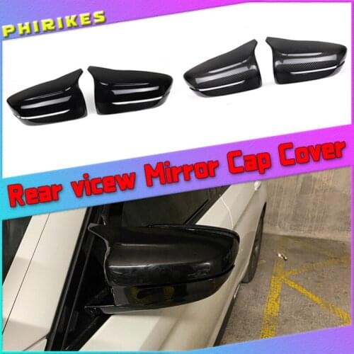 For BMW 5 7 Series G30 G38 G11 G12 Car Rear View Side Wing Mirror Cap black Carbon Fiber pattern car accessories 2017 2018 2016