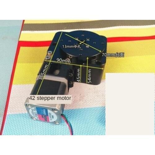 Electric rotary indexing plate 42 stepper motor turntable R axis 360rotating table 70MM