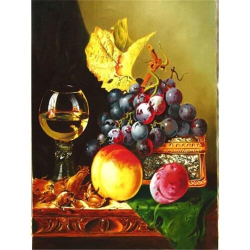Fruit Landscape Printed 11CT Cross Stitch Embroidery Patterns DMC Threads Handmade Painting Needlework Hobby Wholesale Floss