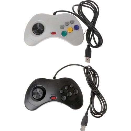 USB Classic Gamepad Controller Wired Game Controller Joypad for sega Saturn PC T84D