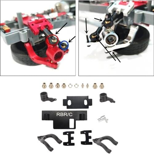Upper Lower Swing Arm Kit for WPL D12 1/10 RC Crawler Climbing Truck