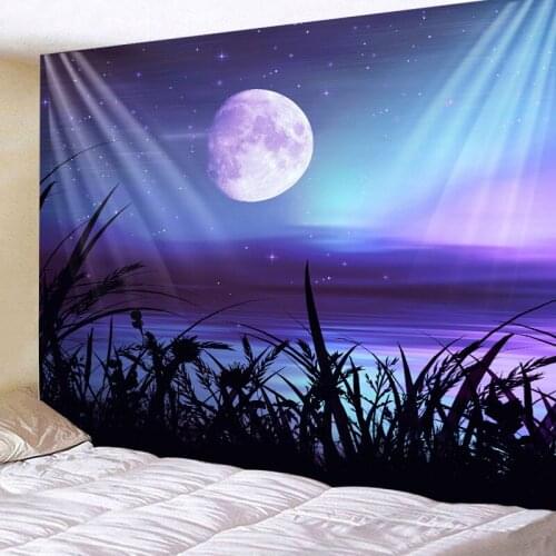 Beautiful View Under The Night Tapestries Wall For Home Deco Living Room Bedroom Large Size