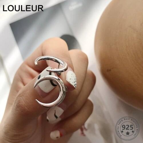 Серебряные серьги Louleur China At AliExpress