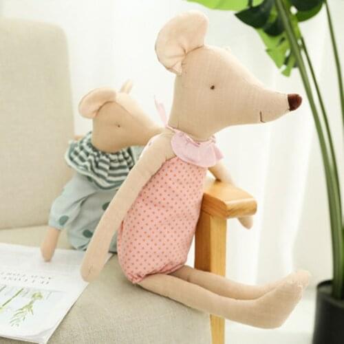 Lovely Mice Mouse Plush Toys Pillow For Children Soft Stuffed Baby Doll Kawaii Girls Toys Cute Birthday Gift Photography Doll