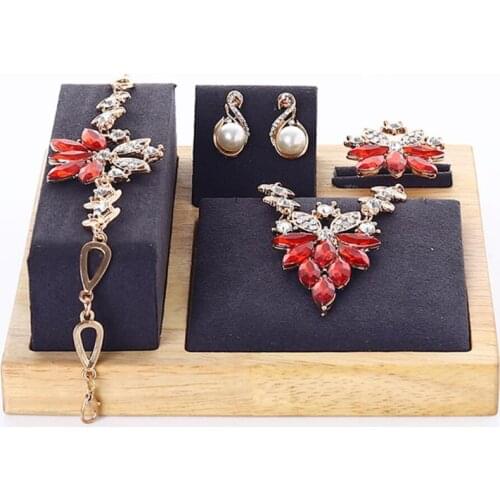 Jewelry Set Display Props Necklace Jewelry Wood Show Support Ring Bracelet Pendant Watch Show Support Display Display Tray