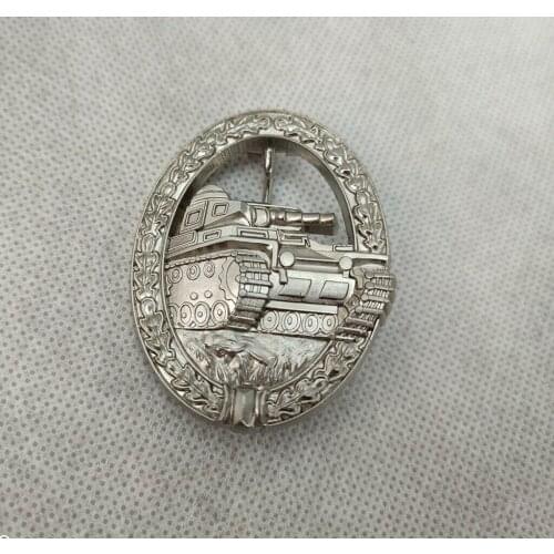 GERMAN ARMY 1957 Type German Tank Battle Panzer Badge MEDAL in Silver