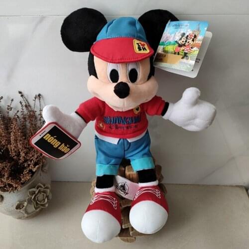 Original Disney Mickey Cartoon Plush Toy Stuffed Dolls 30cm Limited Edition Childrens Gifts