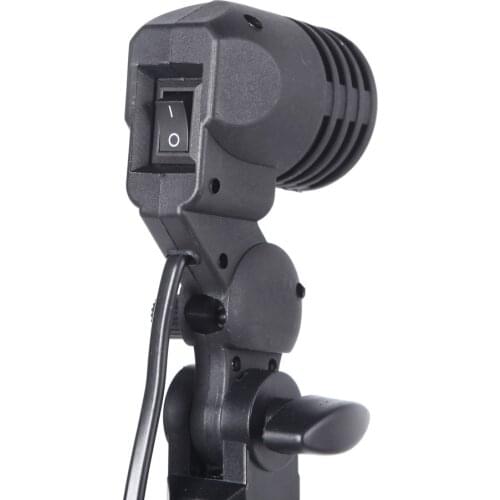 E27 Bulb Holder Socket Flash Swivel Bracket Photo Light Lamp Mount ( Item#: D1140EU )