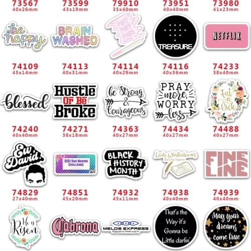 DIY Craft Supplies Sewing Accessories Cartoon Printed Planar Resins Mold 10 Pieces. PR-73567