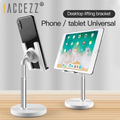 !ACCEZZ Adjustable Bracket Universal Phone Tablet Stand For iPhone Samsung Xiaomi For ipad mini Huawei Telescopic Support Holder