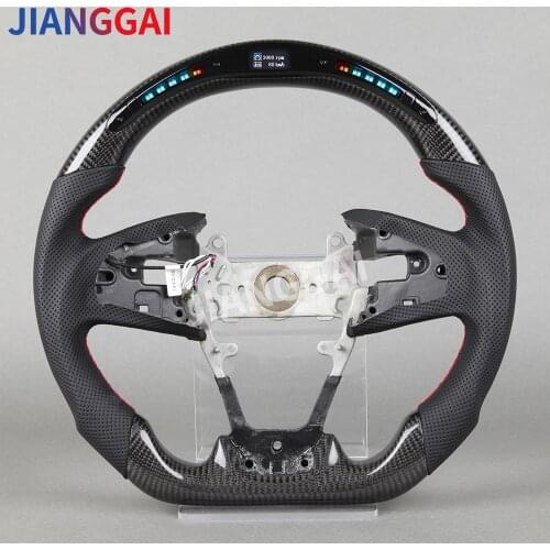 Steering Wheel Suitable For Honda Tenth Generation Civic Car High Quality LED Carbon Fiber Steering