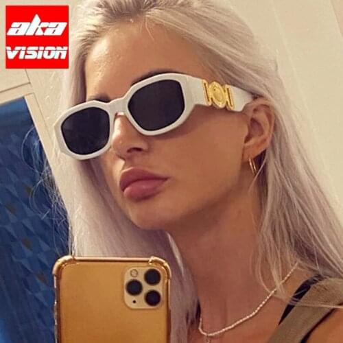 AKA VISION 2021 Cateye Sunglasses Women Brand Designer Glasses For Women/Men Retro Eyewear for Women Vintage Lentes De Sol Mujer