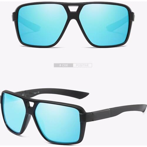 Oversized Square Men Women Polarized Sun Glasses Polarized Mirror Sunglasses Custom Made Myopia Minus Prescription Lens -1 To -6