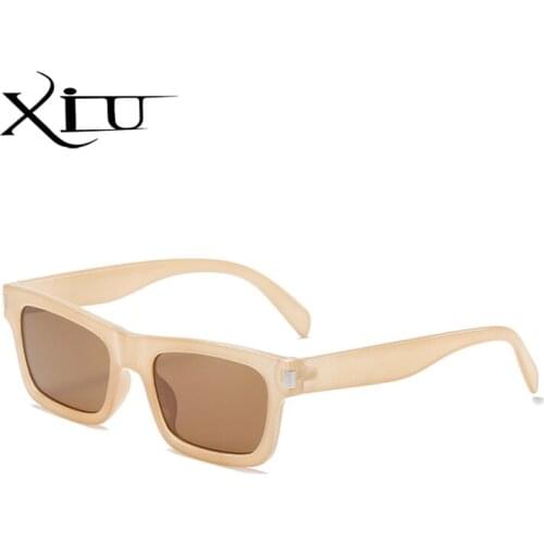 XIU super cheap square sunglasses women uv400 small frame male rectangle brown black sun glasses for ladies dropshipping oculos