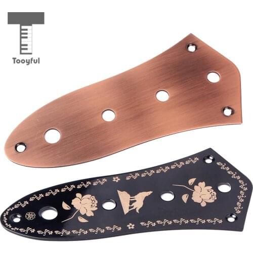 2pcs 4 Holes Standard Control Plate for Jazz Bass Guitar Replacement Accessory