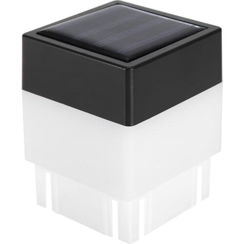 Solar Powered LED Square White Light for Garden Fence Courtyard Outdoor Decoration