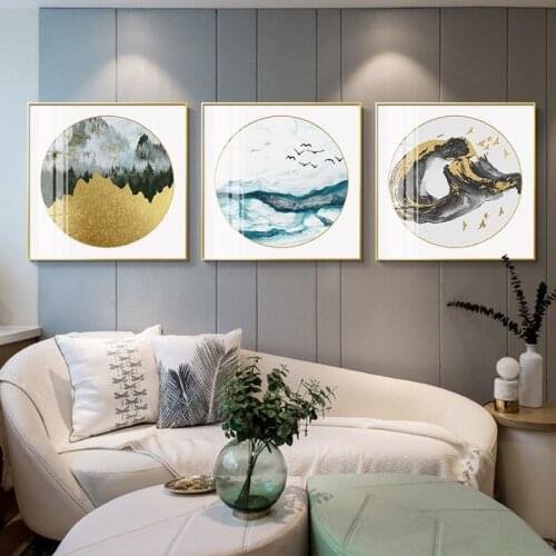 Traditional Chinese ink-wash painting bird Bamboo landscape modern decorative Canvas Wall Art Poster for office Home hotel decor