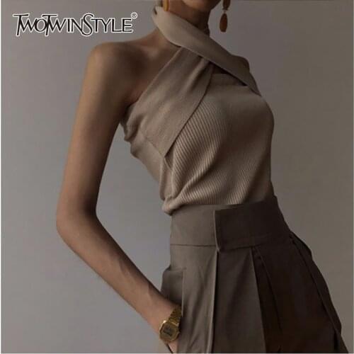 TWOTWINSTYLE Women's Knitted Vests China