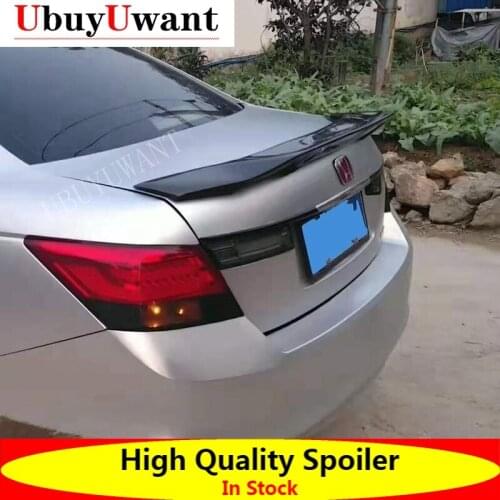 Fit For Accord 2008 2009 2010 2011 ABS / Carbon Fiber Exterior Rear Spoiler Tail Trunk Boot Wing Decoration Car Styling
