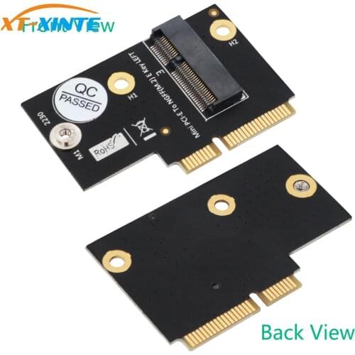 XT-XINTE M.2 Adapter for NGFF key E to Half-size Mini PCI-E Riser Card for WiFi6 AX200, 9260, 8265 ,8260 ,7265 Card Y510P Model