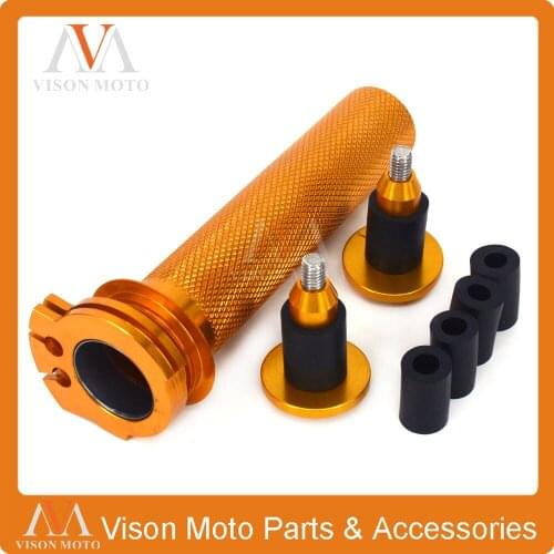Billet 7/8" 22MM Throttle Clamp Twist Tube & Handlebar Cap Plugs For SUZUKI DRZ400 DRZ400R DRZ400S DRZ400SM 00 01 02 03 04 05-16