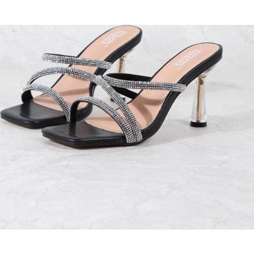 Women Shoes Sandals Slippers Fashion Party Thin-Belt High-Heel Sexy Hollow 2021 Summer New Style Open Toe Modern Shoes