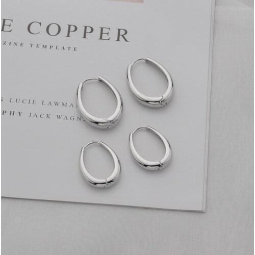ALLNEWME Hyperbole Hollow Geometric Irregular Hoop Earrings for Women Gold Color Copper Waterdrop Statement Earring Oorbellen