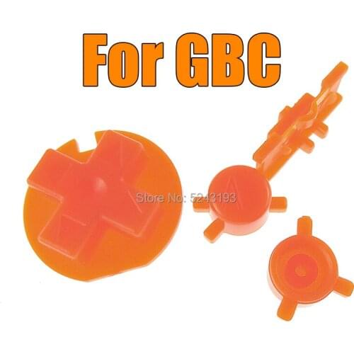 1set/lot Power ON OFF Buttons Keypads for Gameboy Color GBC Colorful Buttons for GBC D Pads A B Buttons