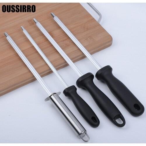 1 pc Carbon Steel Knife Sharpener Professional Sharpening Rod Sharpening Knives Rod Sharpeners Grindstone Kitchen Gadgets