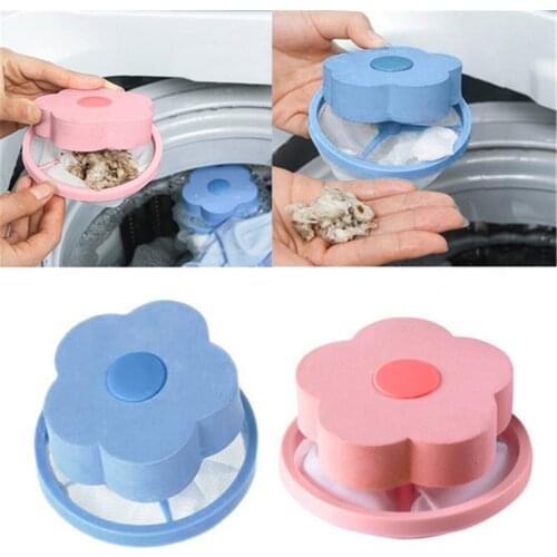 1pc Laundry Lint and Pet Hair Remover Floating Pet Fur Catcher PE+EVA+Polyester