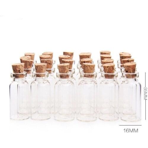 3ml glass vial with cork, mini bottle with cork, corked glass vials, small glass container