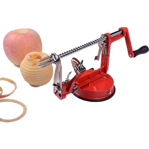 3 in 1 Steel Fruit Potato Apple Machine Peeler Corer Slicer Cutter Bar Home Hand-cranked Clipping