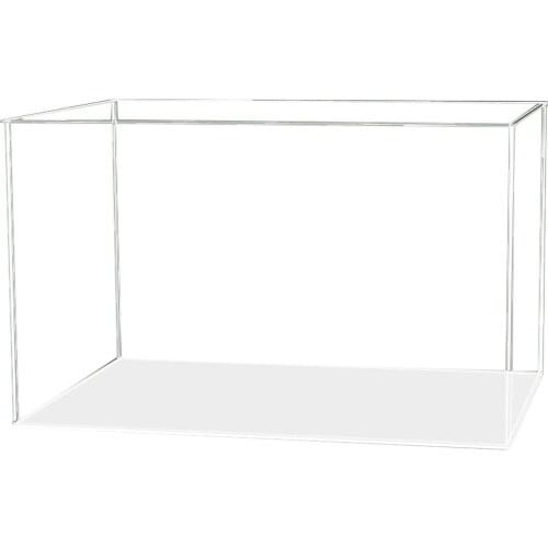 42 x 22 x 25.6cm 3mm Building Block Acrylic Display Box For 10275- White Bottom (No Block Kit)