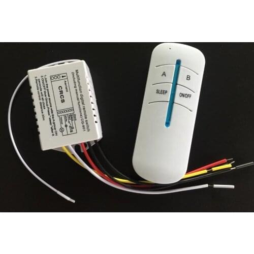 315mhz AC 220 v 2 ch RF wireless remote control switch receiver transmitter lighting LED