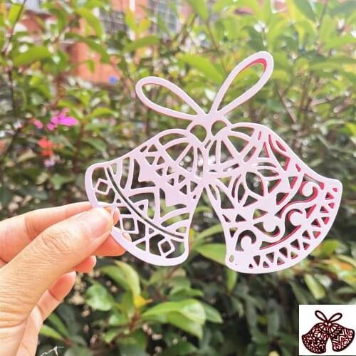 Big Christmas Bell Metal Cutting Dies Stencil Template for Embossing DIY Scrapbooking Paper Album Gift Card Making New Dies
