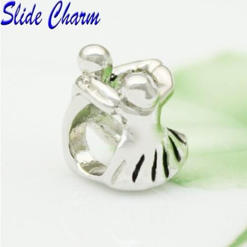 Free shipping new European and American popular jewelry couple dancing DIY charm beads fit Pandora bracelet