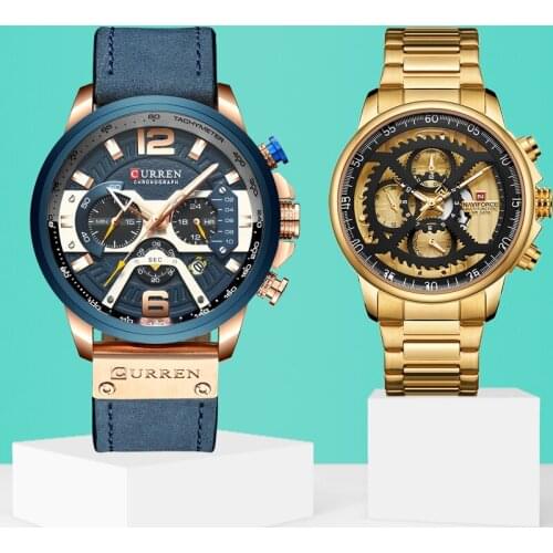 Top Brand Quartz Wrist Watch for Men and Women Fashion Casual Clock Gifts Set for Sale