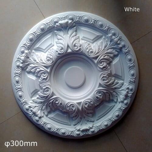 PU decorative ceiling rose D300mm pendant lamp base drop light decor panel ceiling rosette decoration