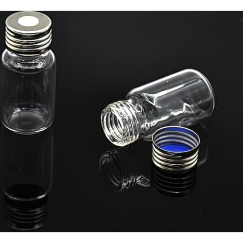 Transparent Screw Chromatography Vial 10ml Sample Storage Bottle 22.5*46mm Parse Bottle With Cover Septa Headspace bottle 100pcs