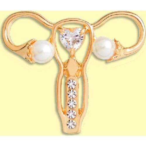 Feminism Uterus Metal Icon Crafts Gift Sexual Organ Brooch Backpack Jeans Clothing Badge As A Gift For Friends Women Girls