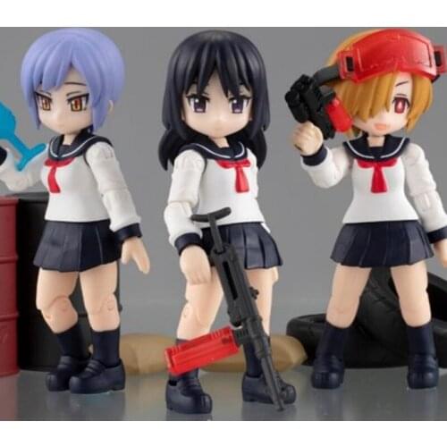 Bandai Genuine Gashapon Toys Aqua Shooters 04 Joints Movable 5 Kinds Assembled Action Figure Model Ornaments Toys