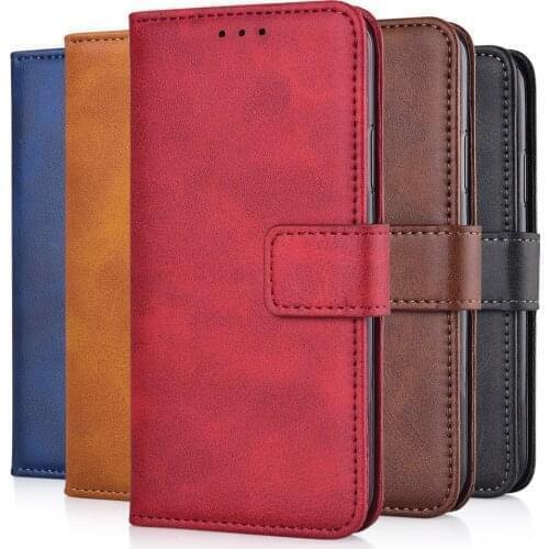 Leather Flip Wallet Case for Samsung Galaxy A7 2018 A750 A750F SM-A750F 6'' Case Phone Bag Cover