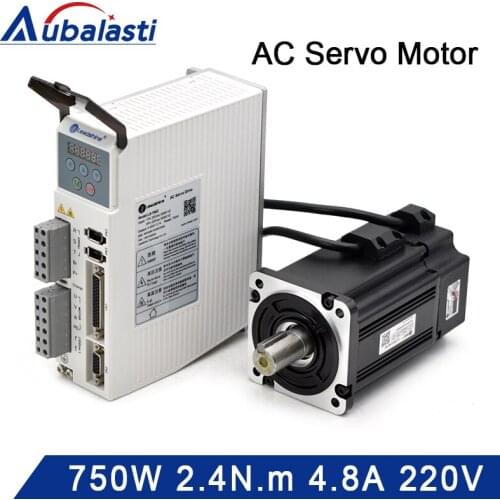 Leadshine High Voltage AC Servo Driver L5-750Z 750W + Servo Motor ACM8008M2H-B1-D-SS 750W For Laser Engraving Machine