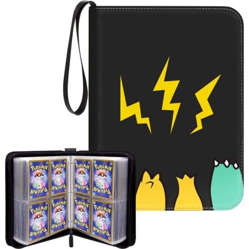 Can Hold 400Pcs Cards Holder Album Pokemon Cards Box Portable Storage Case with Collectible Toys Gifts