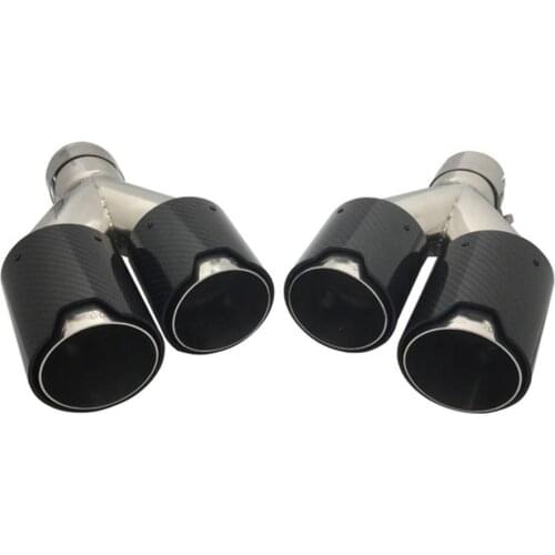 It Is Suitable For BMW One Minute Two Row Exhaust Pipe Titanium Black Carbon Fiber Liner M H Standard Improved Liner