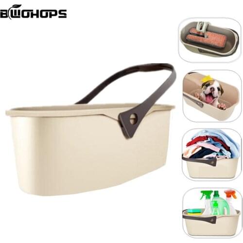 Rectangle Mops Bucket For Switch'n Clean Double Sided Flat Mop Fishing Container Pet Wash Basin Store water/Toys/Clothes