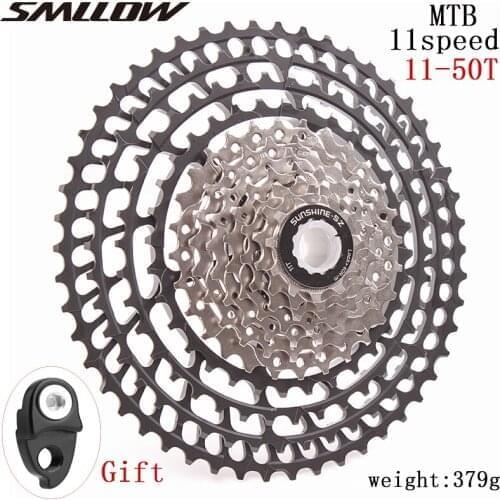 SUNSHINE-SZ 11Speed Cassette 11-50T Wide Ratio Freewheel Mountain Bike MTB Bicycle Cassette Flywheel Sprocket Compatible