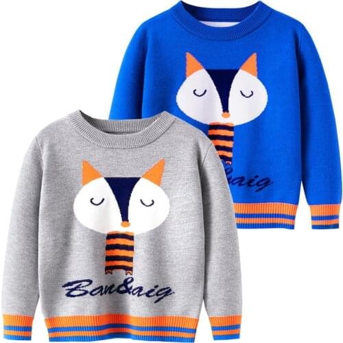 Cartoon Girls Sweaters Cotton Blend Winter Toddler Pullovers Autumn Fall Childrens Knitted Wear Kids Clothes