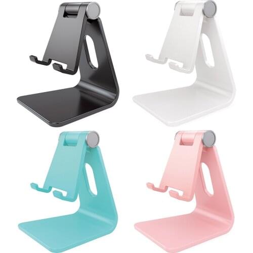 Universal Adjustable Mobile Phone Holder Plastic Non-slip Phone Stand Desktop Bracket Mount for iPhone Smart Cellphones